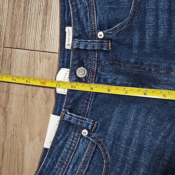 true craft Denim Mid-Rise Shorty Stretch Blue Jean Shorts 3" Inseam Women's 10 - Picture 15 of 16